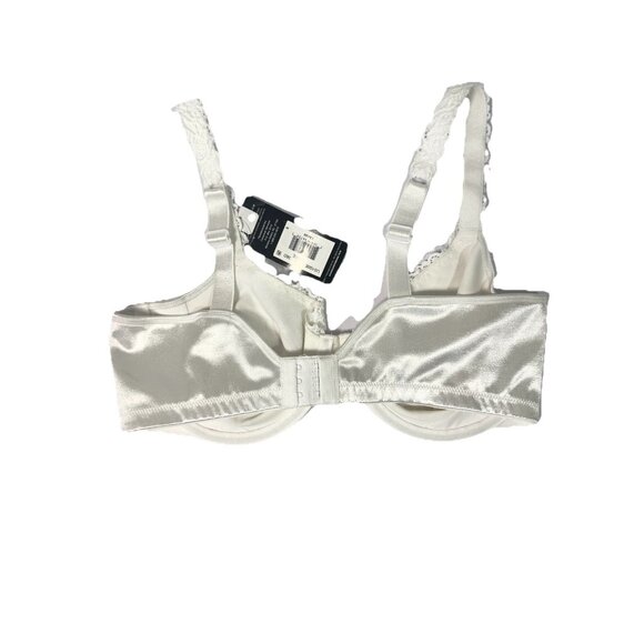 Bali 36D White Smoothing Underwire Bra Lace Trim Full Coverage NWT - Picture 4 of 6